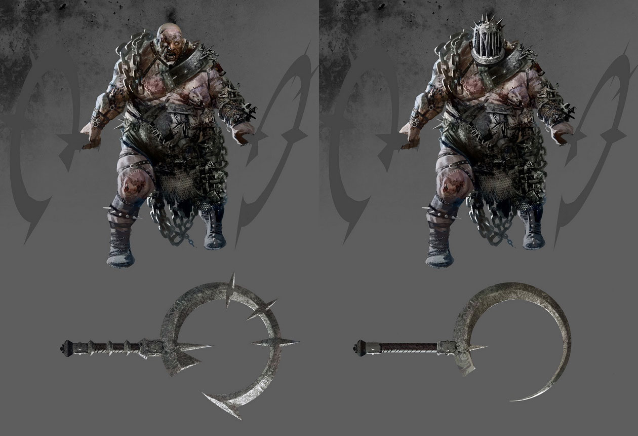 Obese Animated Corpse Art from Dark Souls II