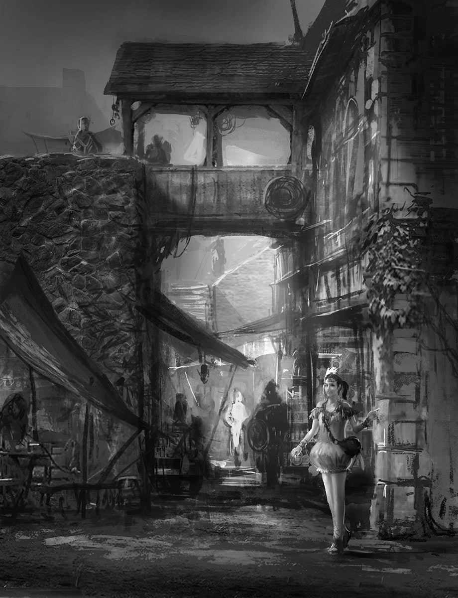 Village Street Art from Dark Souls II