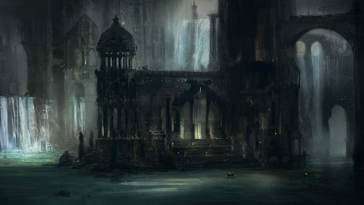 Waterfalls Art from Dark Souls II