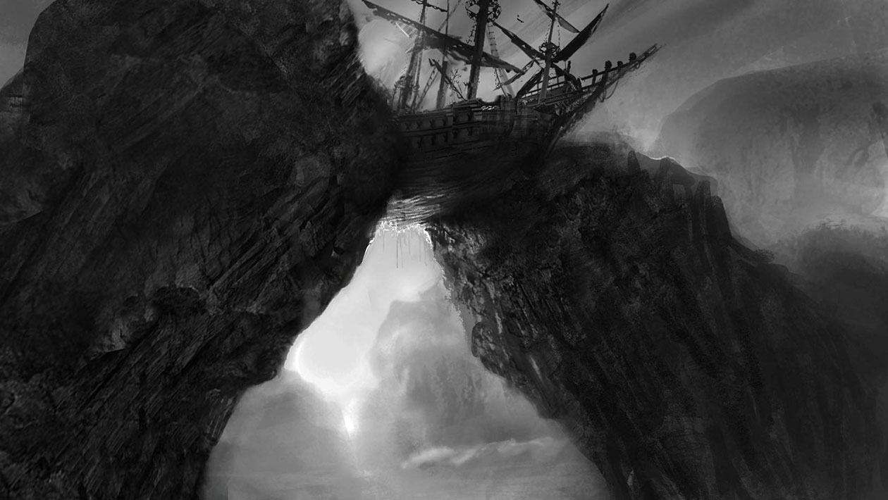 Wedged Ship Art from Dark Souls II