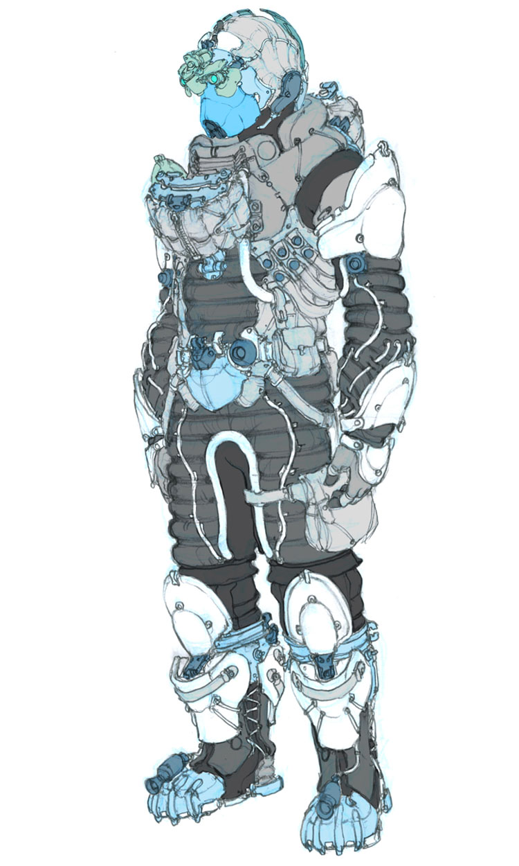 Legionary Suit Concept Art from Dead Space 3