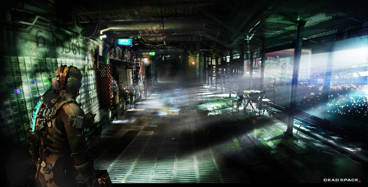 Lunar Colony Interior Art from Dead Space 3