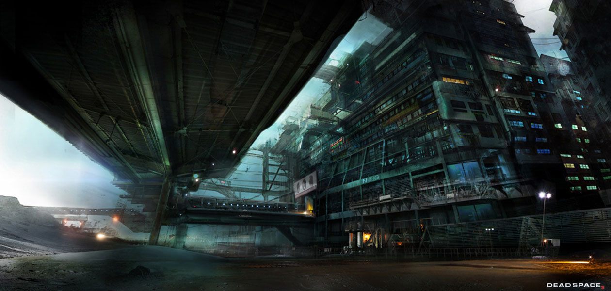 Lunar Colony Art from Dead Space 3