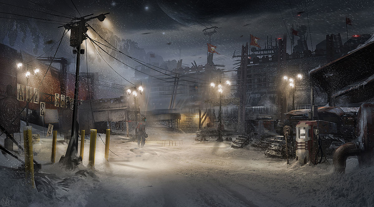 Pipeline Landing Art from Dead Space 3