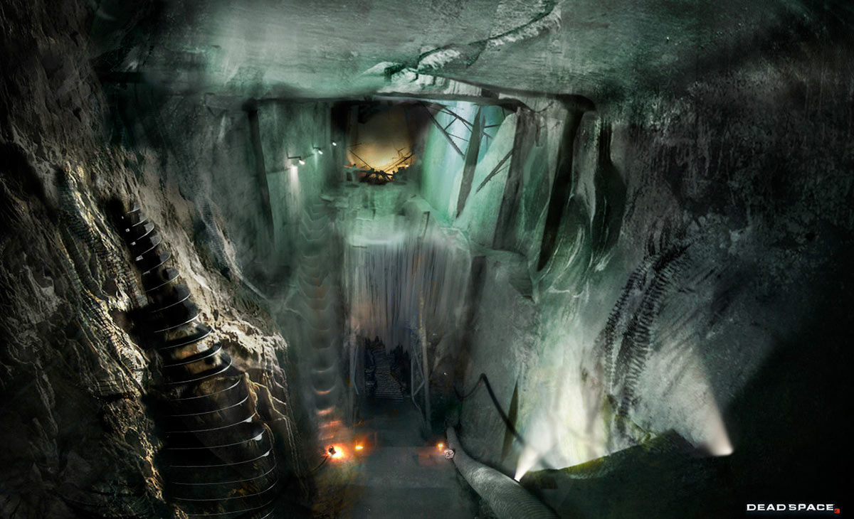Ice Tunnel Art from Dead Space 3