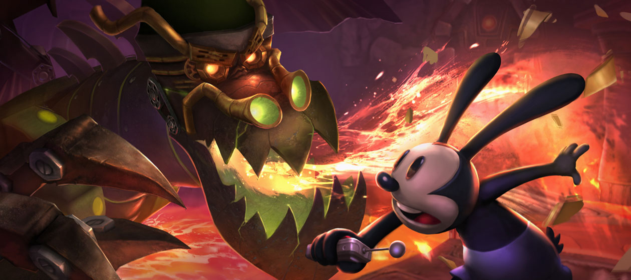 Dragon & Oswald Art from Epic Mickey 2: The Power of Two
