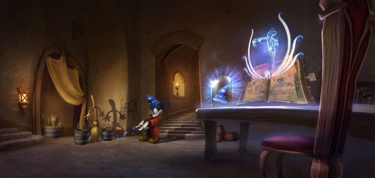 Hat Room Art from Epic Mickey 2: The Power of Two