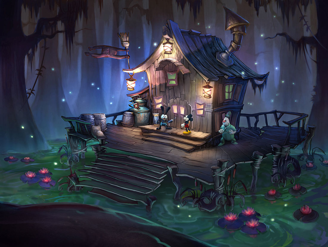 Louis' Shack Art from Epic Mickey 2: The Power of Two