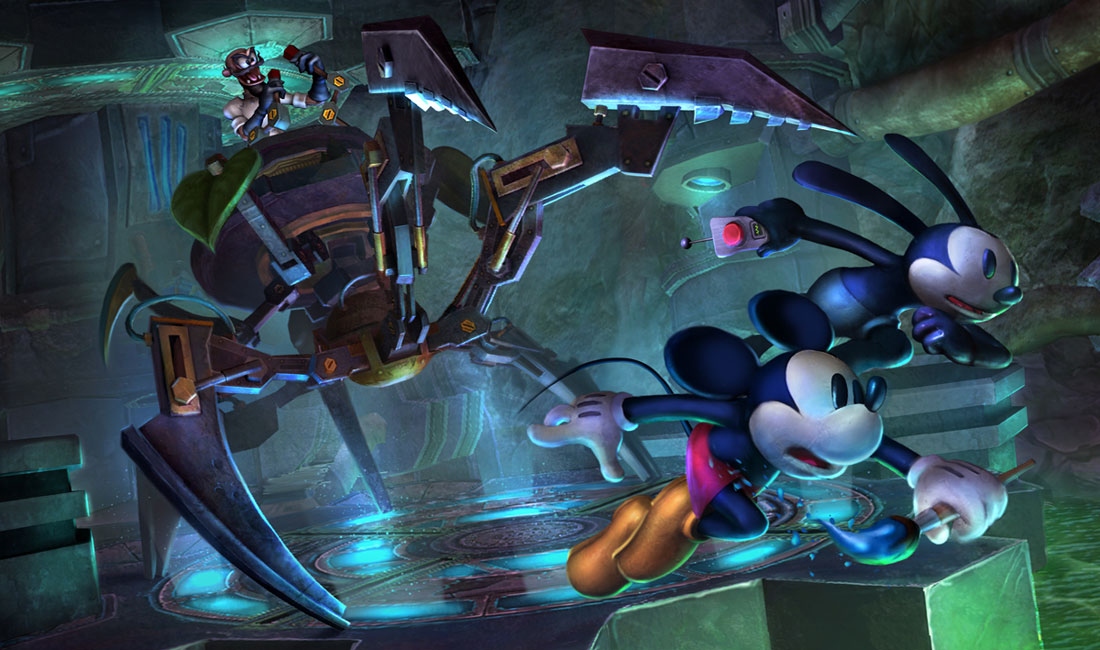 Mad Doctor Spider Boss Fight Art from Epic Mickey 2: The Power of Two