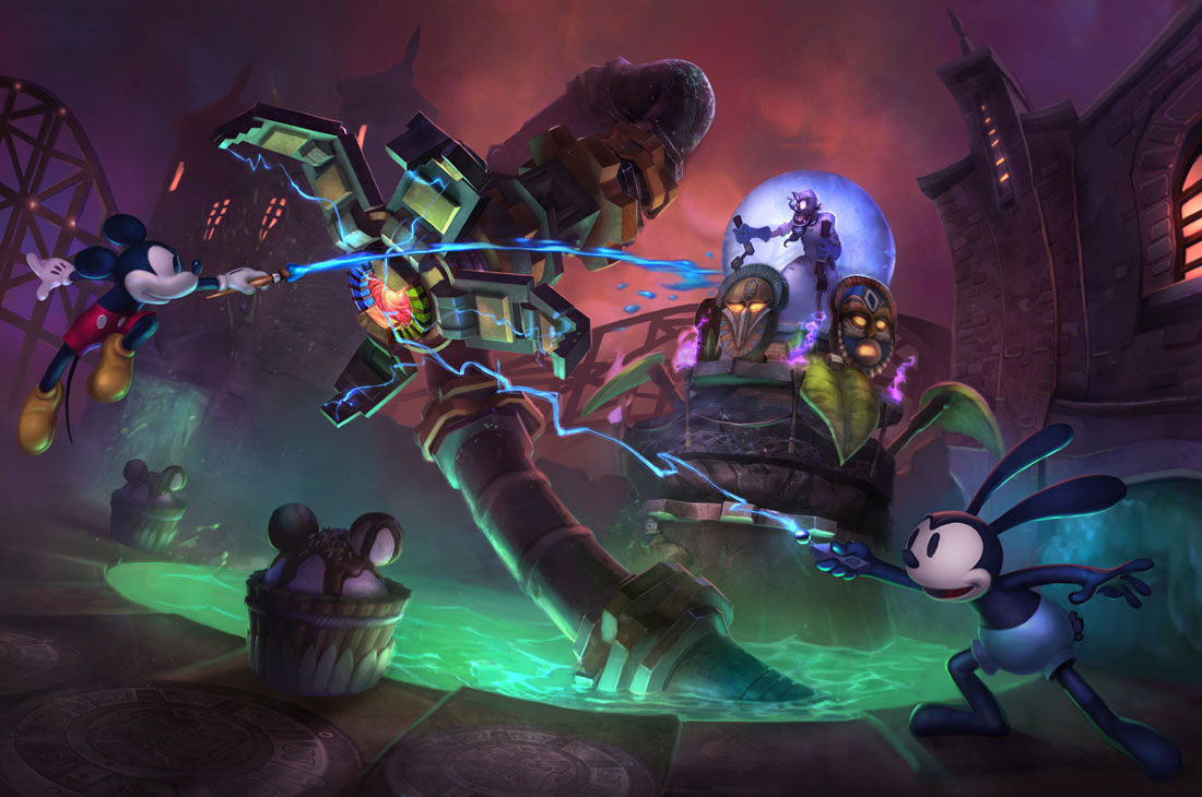 Mad Doctor Battle Art from Epic Mickey 2: The Power of Two