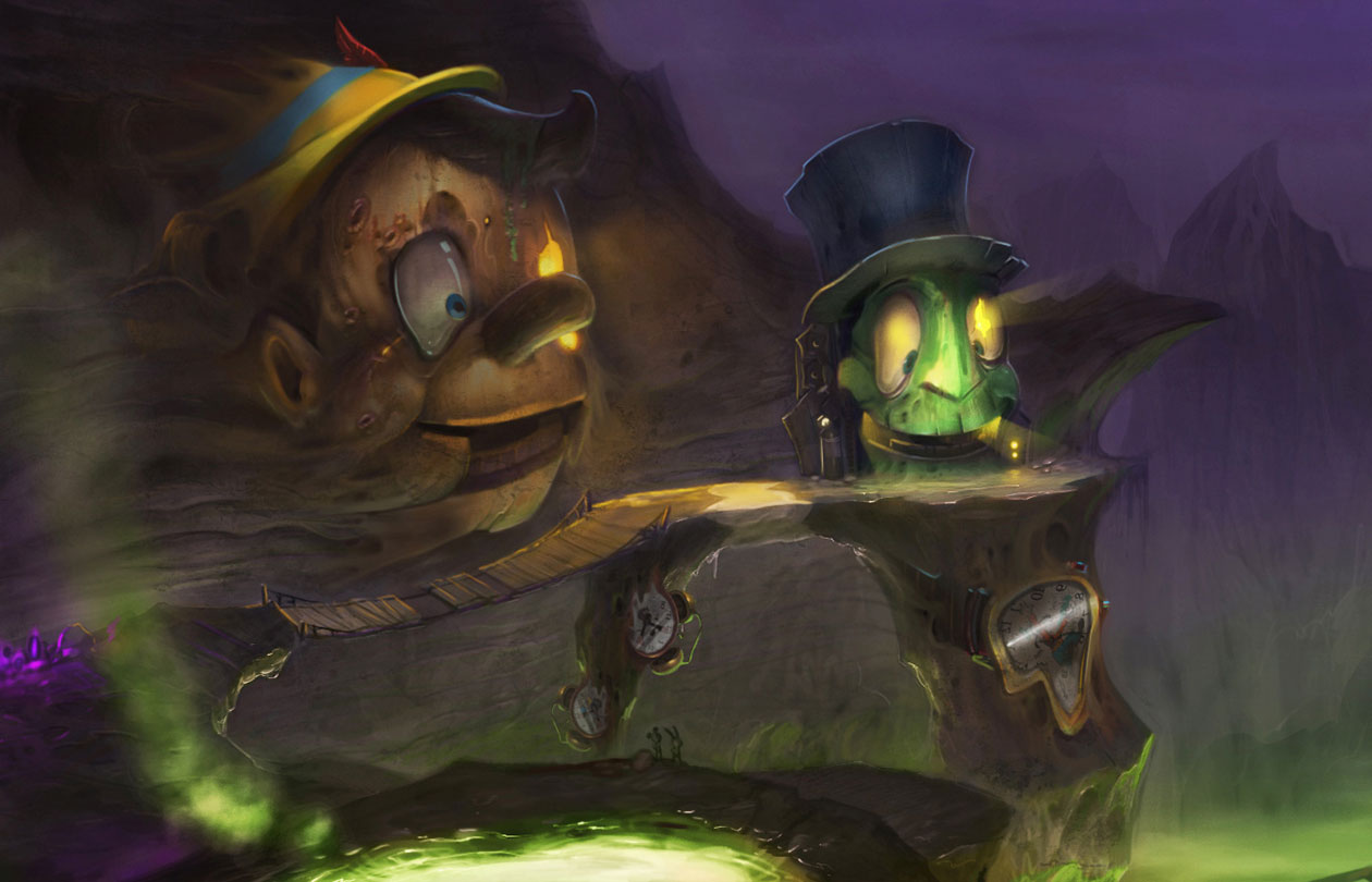 Pinocchio Art from Epic Mickey 2: The Power of Two