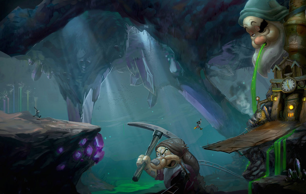 Rainbow Caverns Art from Epic Mickey 2: The Power of Two