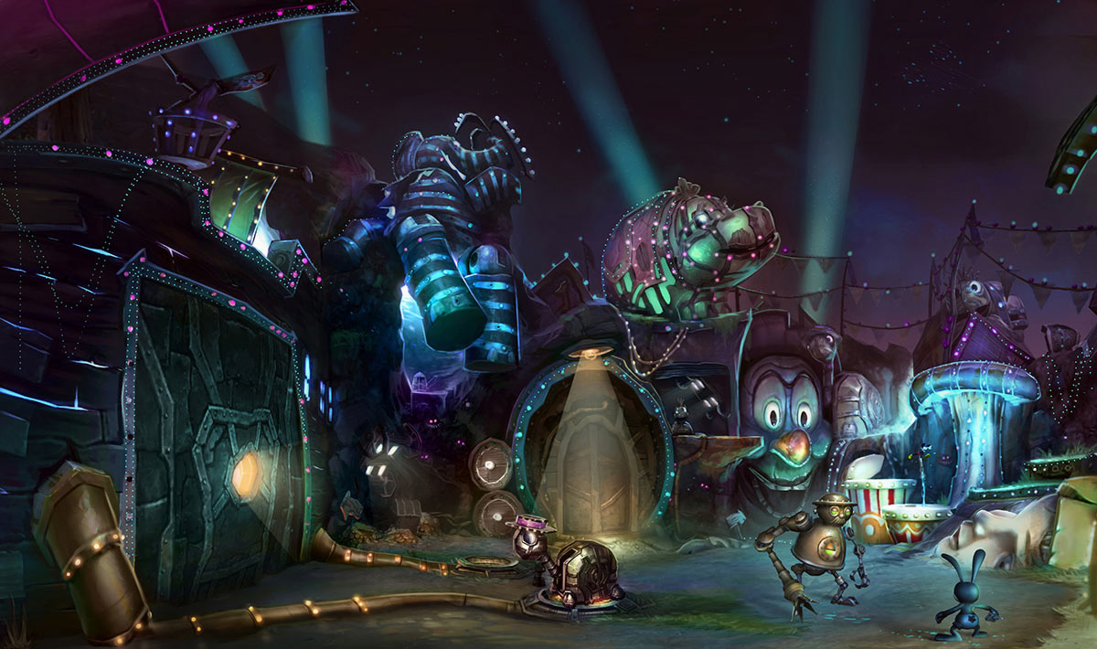 Tik-Tok & Oswald Art from Epic Mickey 2: The Power of Two