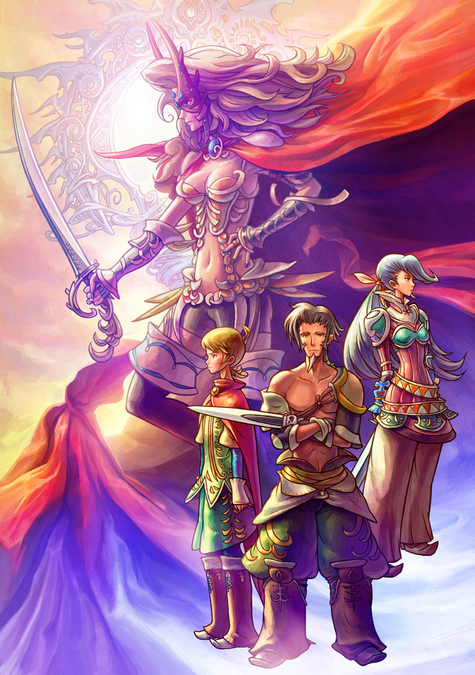 Characters Poster Art from Heroes of Mana