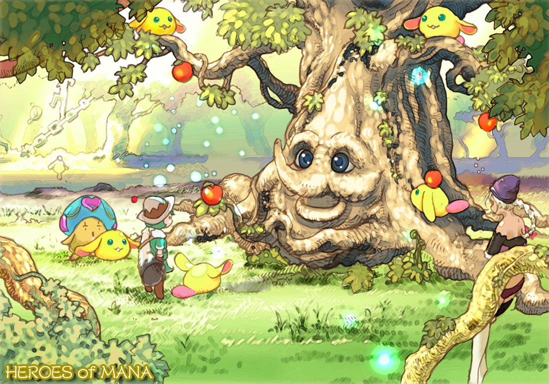 Mana Tree Art from Heroes of Mana