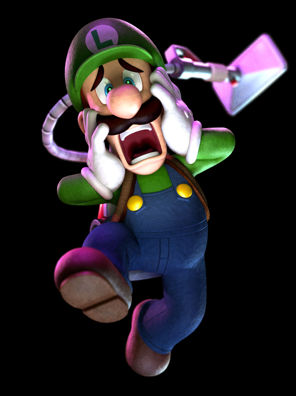 Frightened Luigi Art from Luigi's Mansion: Dark Moon