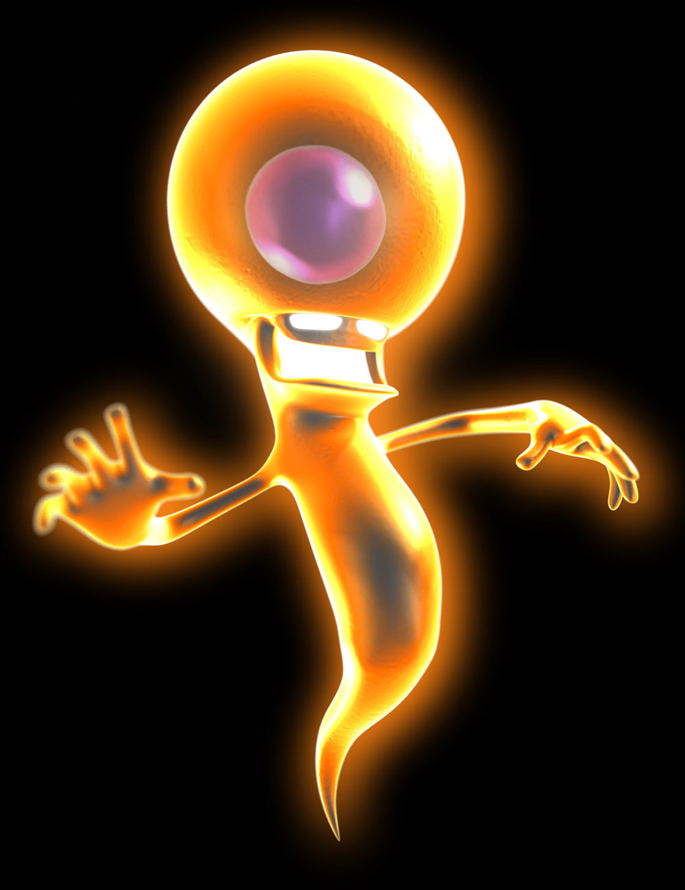 Orange Ghost Art from Luigi's Mansion: Dark Moon
