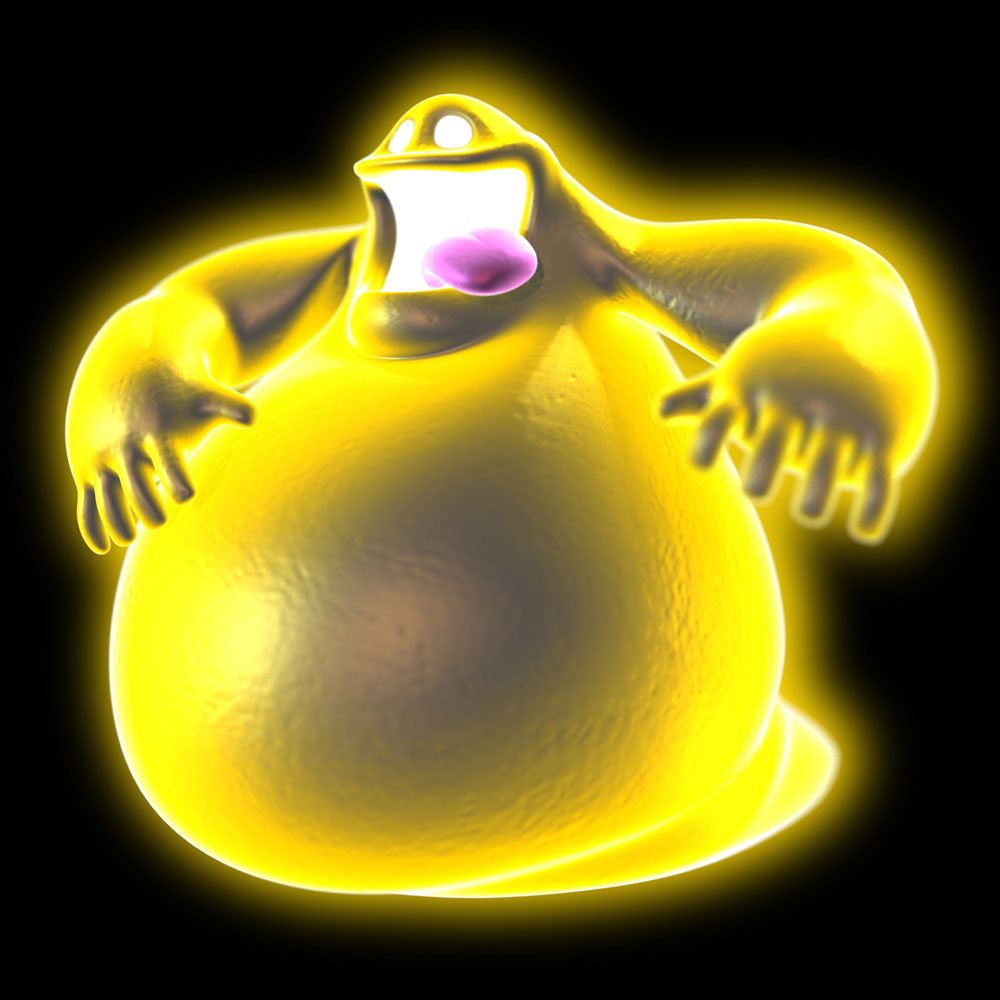 Yellow Ghost Art from Luigi's Mansion: Dark Moon