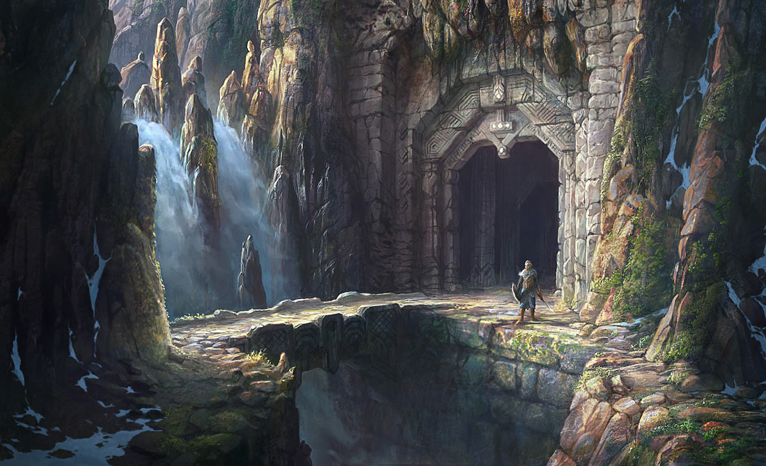 Dwarven Entrance Art from The Lord of the Rings: War in the North