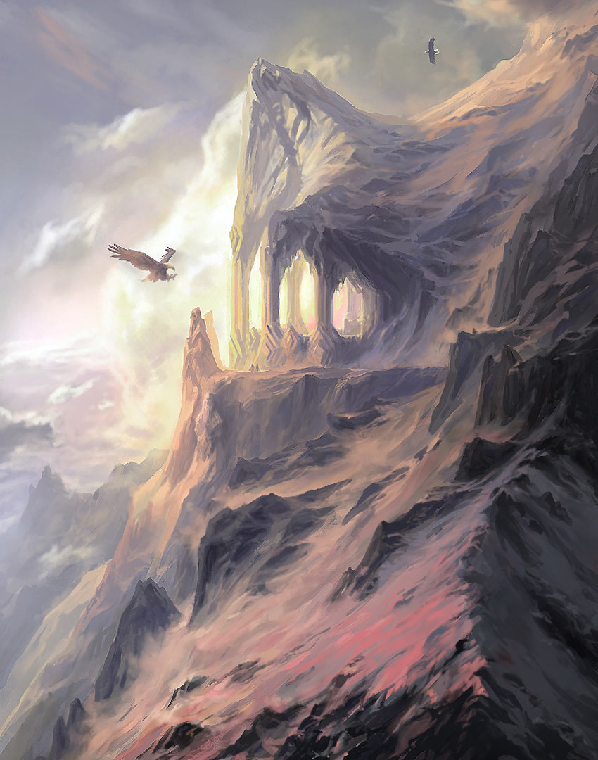 Mountain Cliff Art from The Lord of the Rings: War in the North