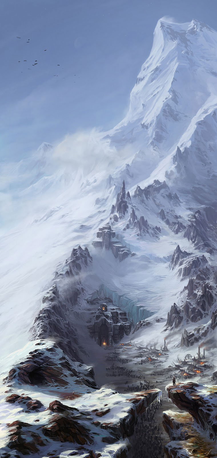 Mountain Fortress Art from The Lord of the Rings: War in the North