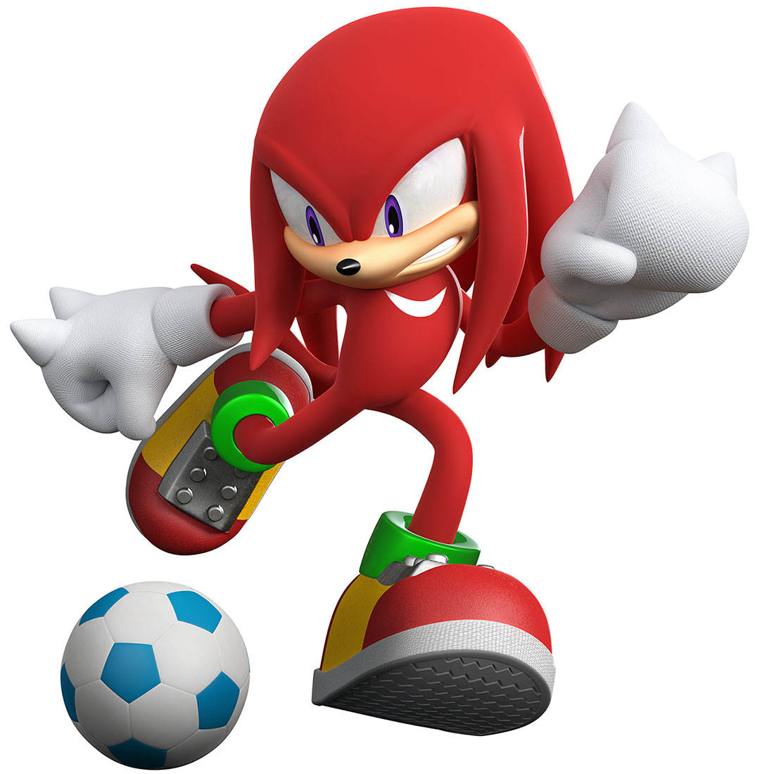 Knuckles, Soccer Art from Mario & Sonic at the London 2012 Olympic Games