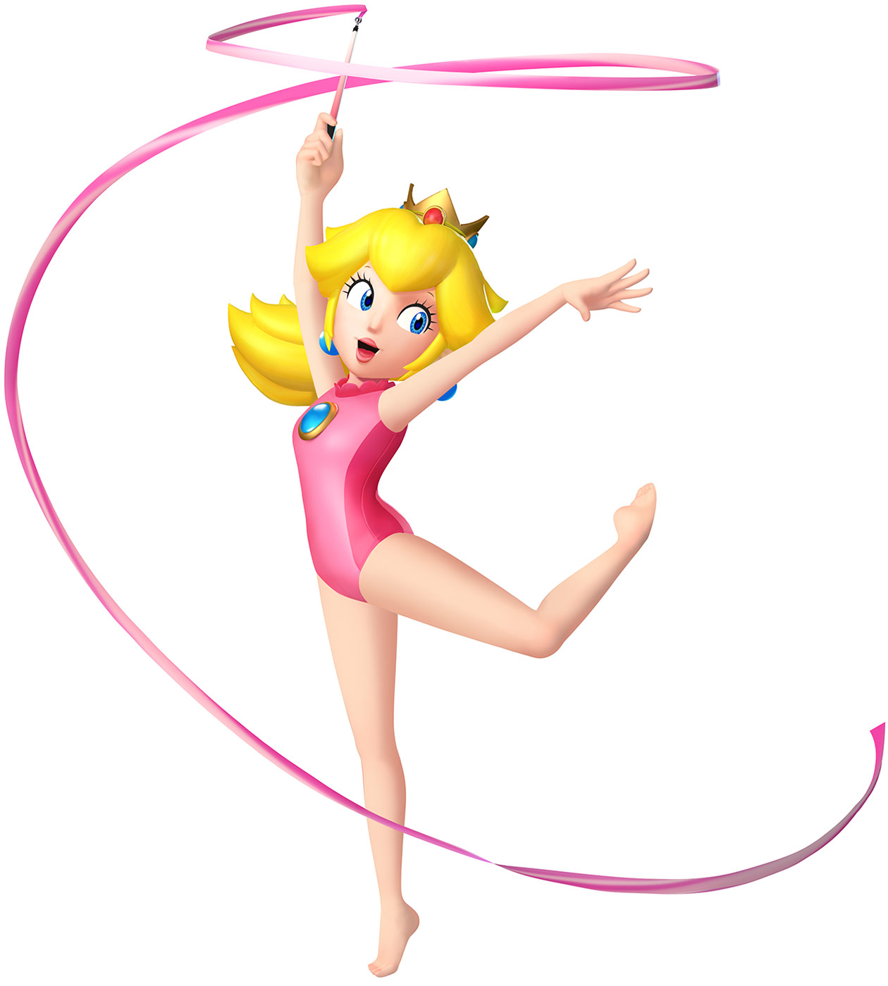 Peach, Rhythmic Ribbon Art from Mario & Sonic at the London 2012 Olympic Games