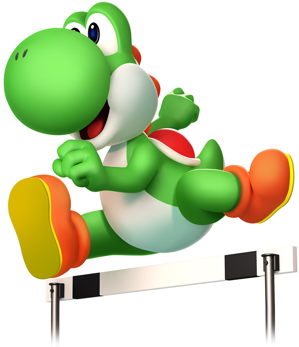 Yoshi, 100m Hurdles Art from Mario & Sonic at the London 2012 Olympic Games