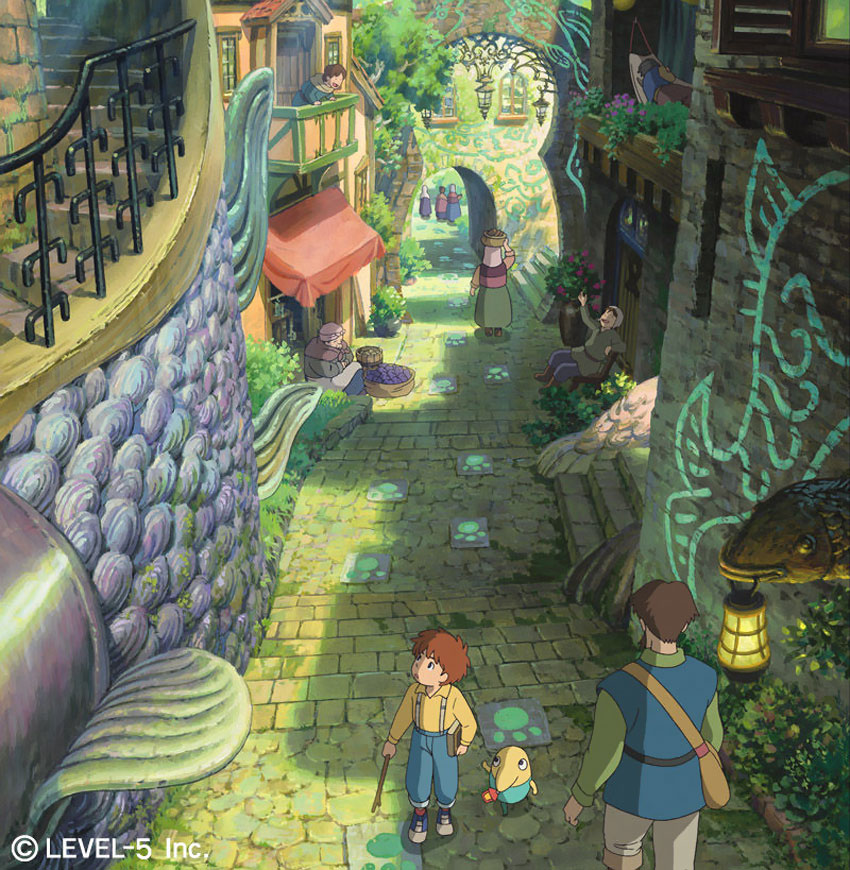 Town Art from Ni no Kuni: Wrath of the White Witch