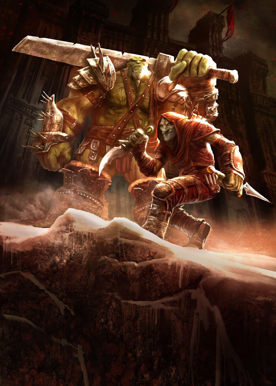 Arkail & Styx Art from Of Orcs and Men