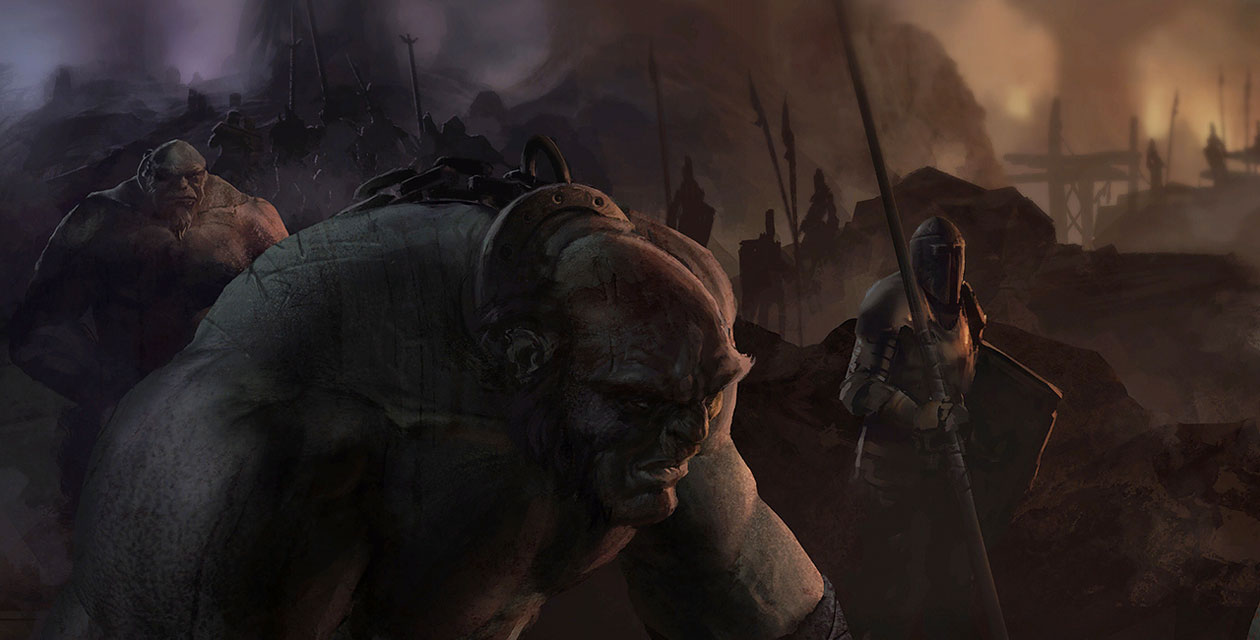 Imprisoned Orcs Art from Of Orcs and Men