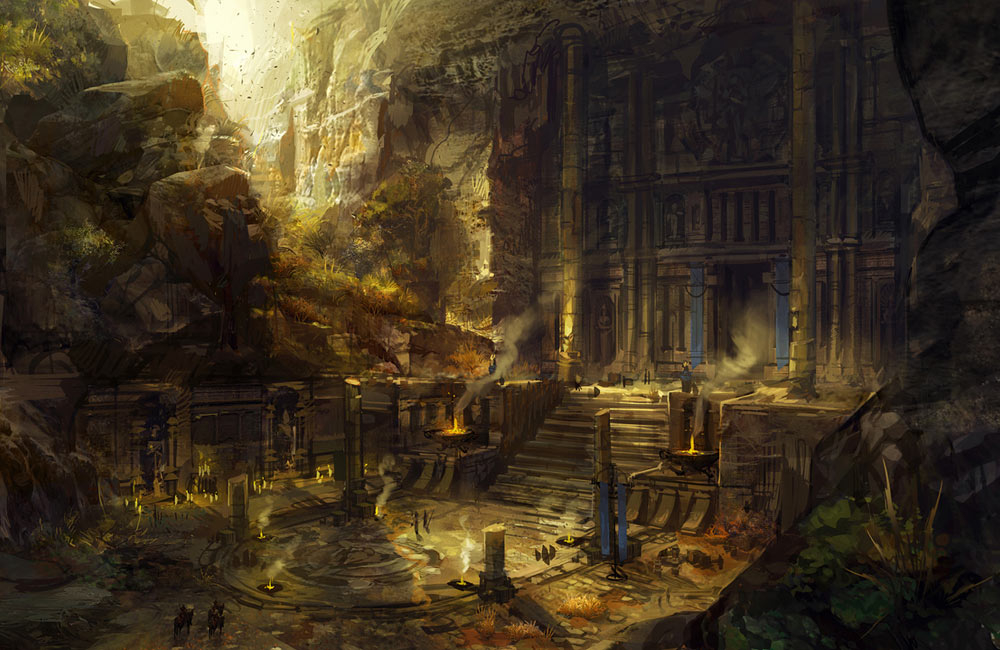 Temple Art from Of Orcs and Men