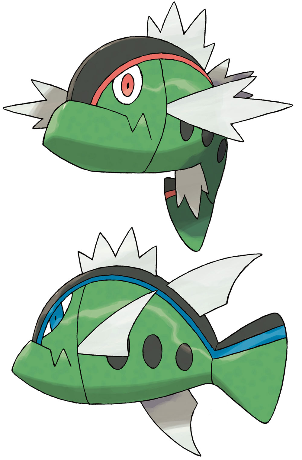 Basculin Art from Pok&eacute;mon Black and White