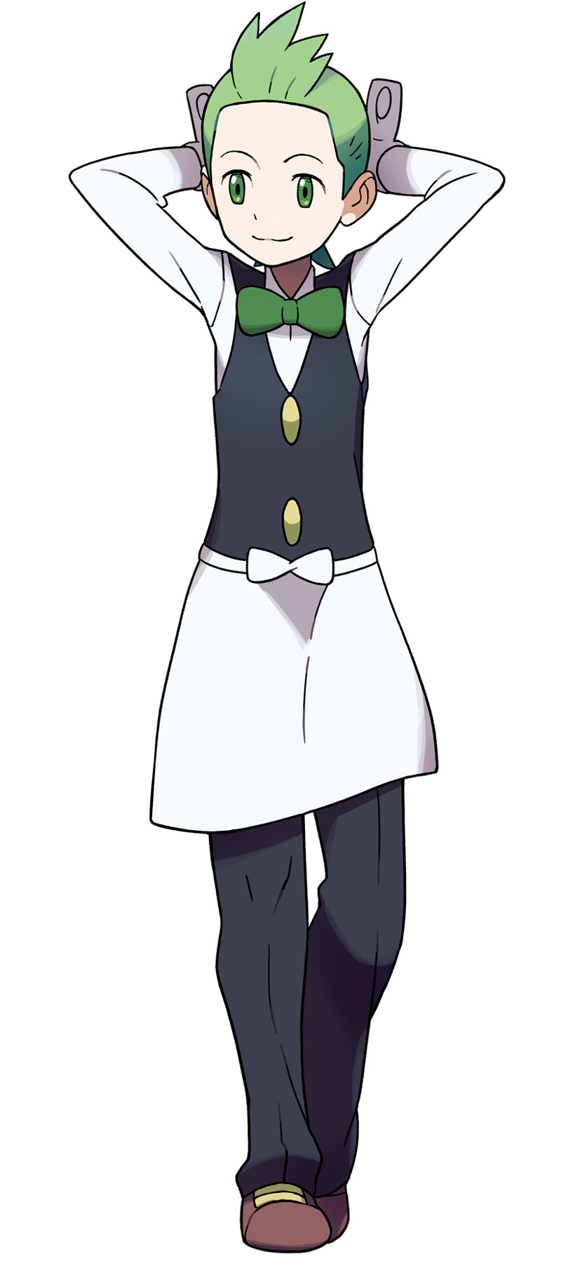 Cilan Art from Pok&eacute;mon Black and White