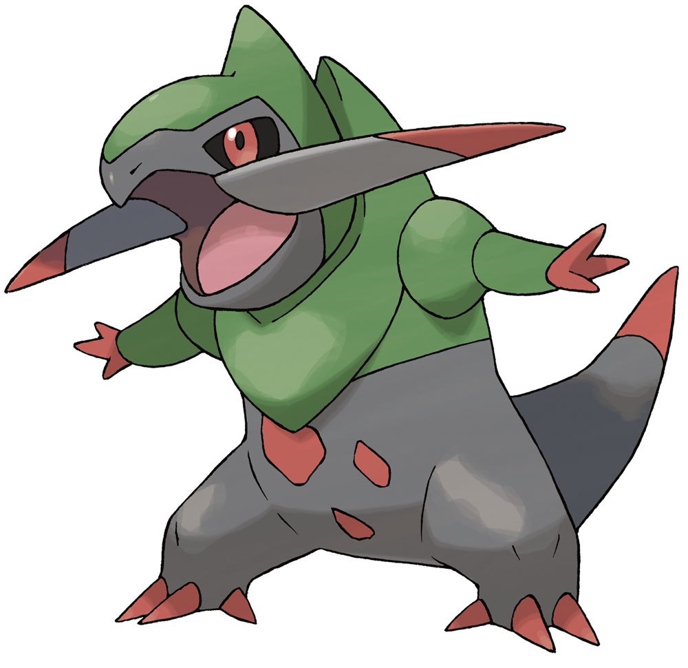 Fraxure Art from Pok&eacute;mon Black and White