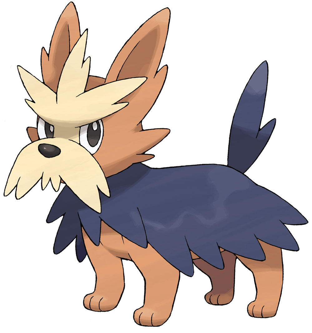 Herdier Art from Pok&eacute;mon Black and White