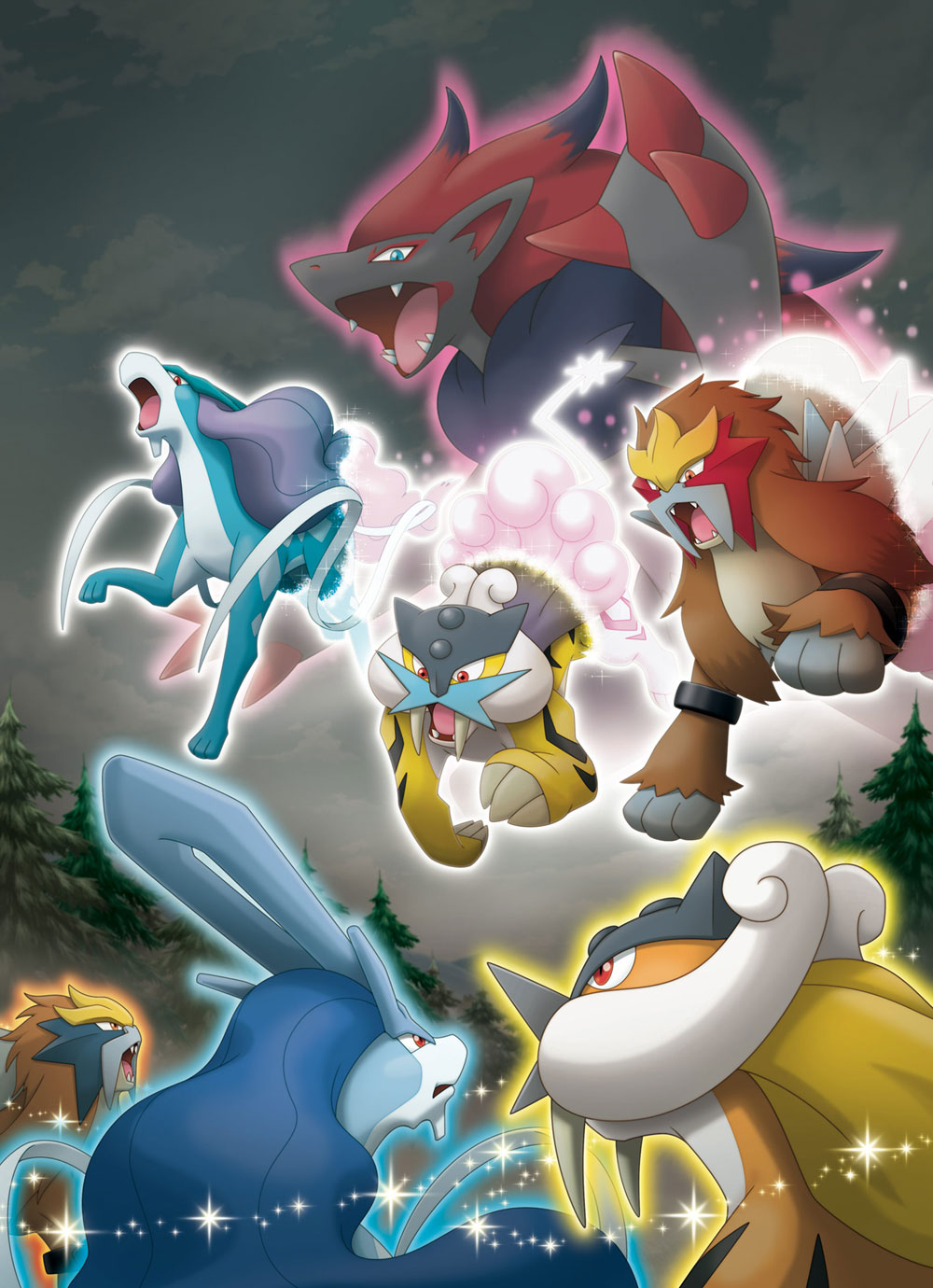 Legendary Trio Art from Pok&eacute;mon Black and White