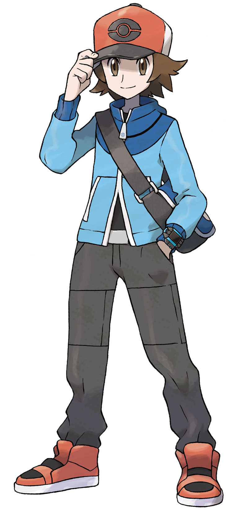 Main Character Male Art from Pok&eacute;mon Black and White
