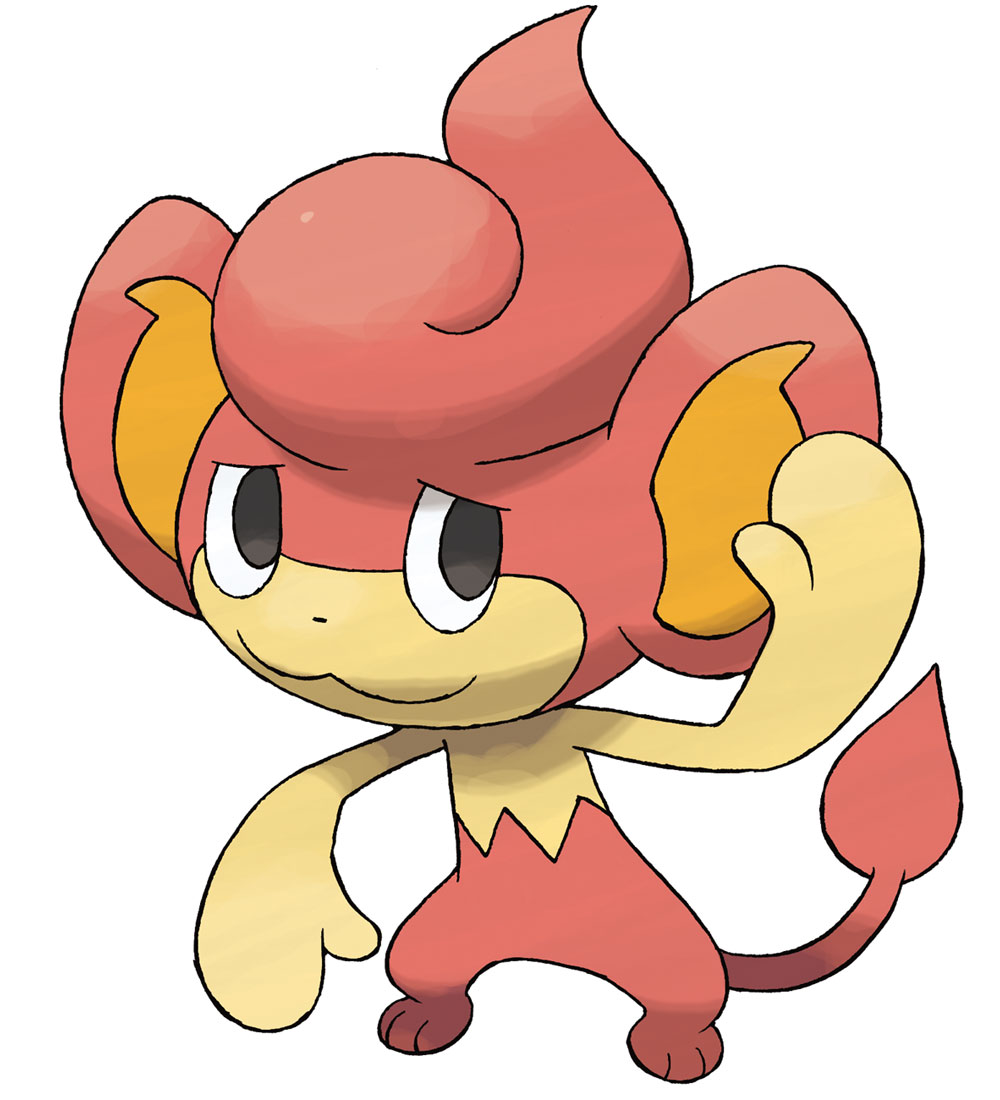Pansear Art from Pok&eacute;mon Black and White