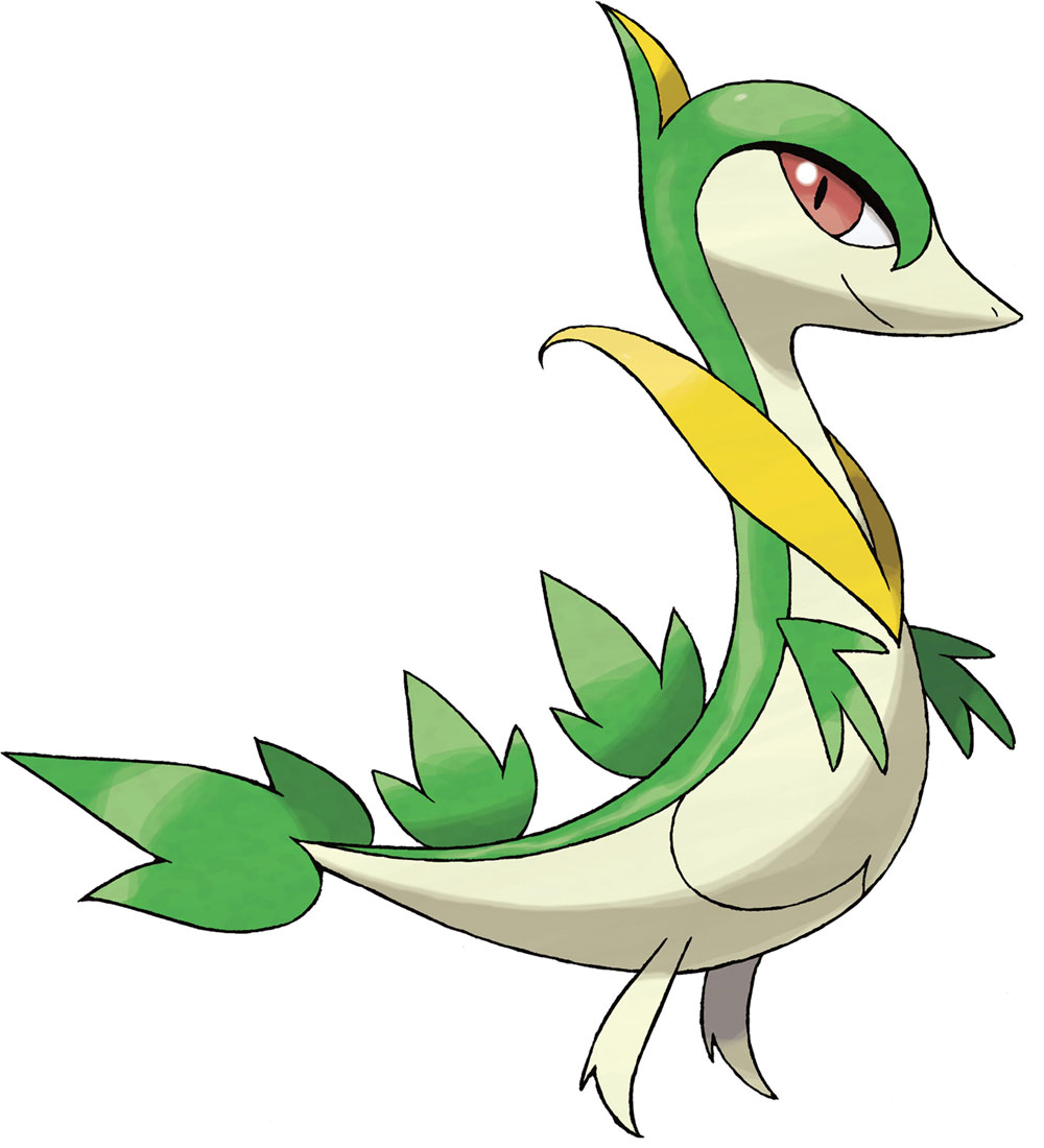 Servine Art from Pok&eacute;mon Black and White