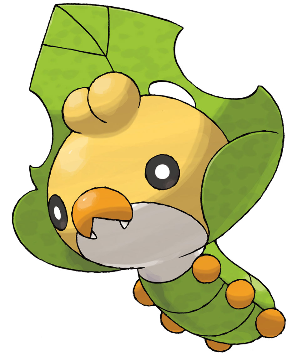 Sewaddle Art from Pok&eacute;mon Black and White