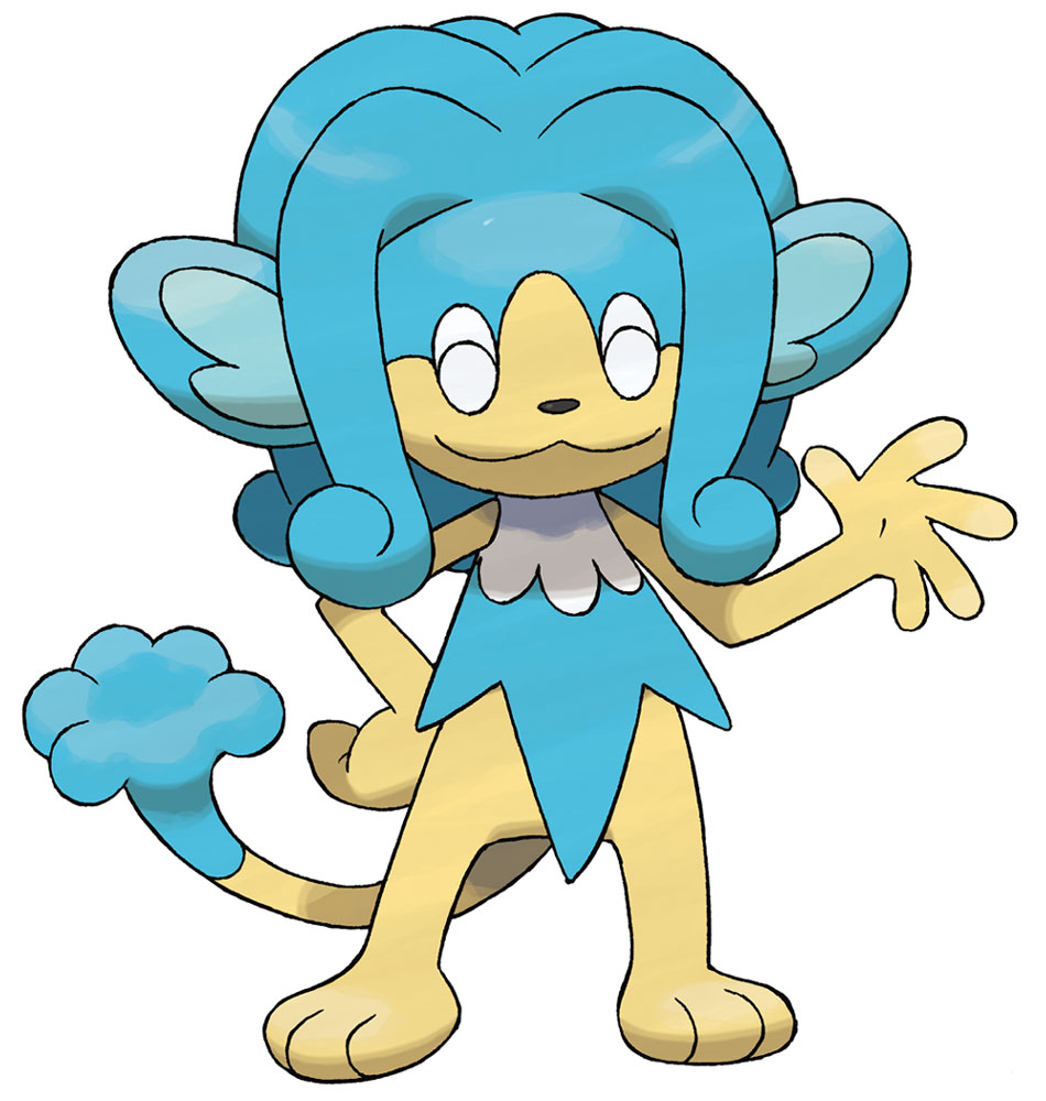 Simipour Art from Pok&eacute;mon Black and White