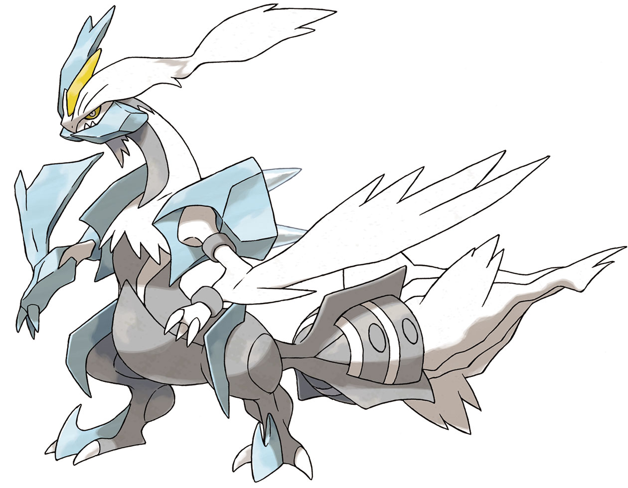 White Kyurem Art from Pok&eacute;mon Black and White