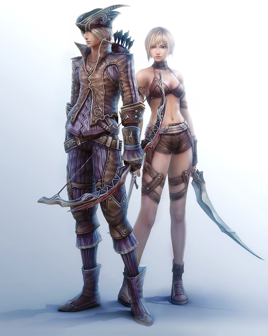 Male & Female Ranger Art from ZerA Imperan Intrigue