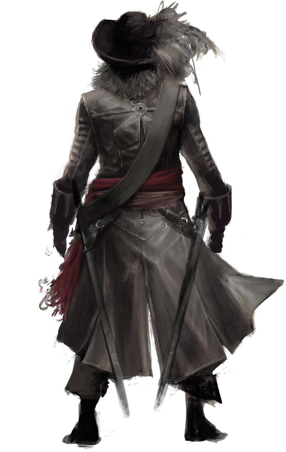 Blackbeard Back Concept Art from Assassin's Creed IV: Black Flag