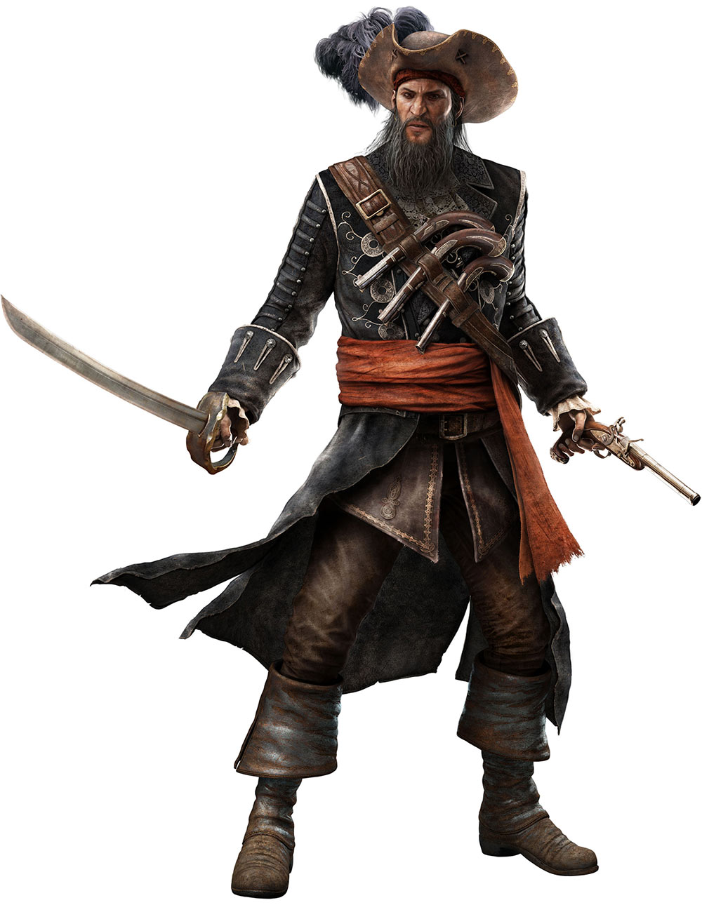 Edward Teach Blackbeard Art from Assassin's Creed IV: Black Flag