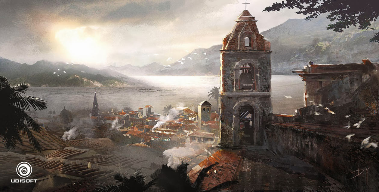 Cathedral Rooftop Art from Assassin's Creed IV: Black Flag