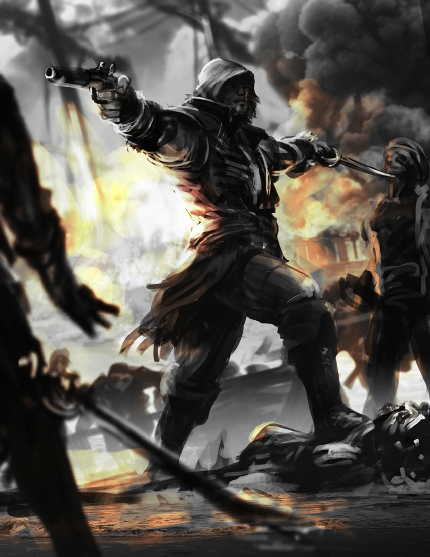 Cover Art Concept Art from Assassin's Creed IV: Black Flag