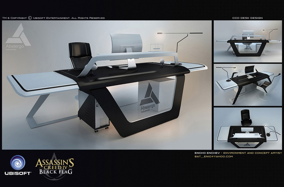 Desk Design Art from Assassin's Creed IV: Black Flag
