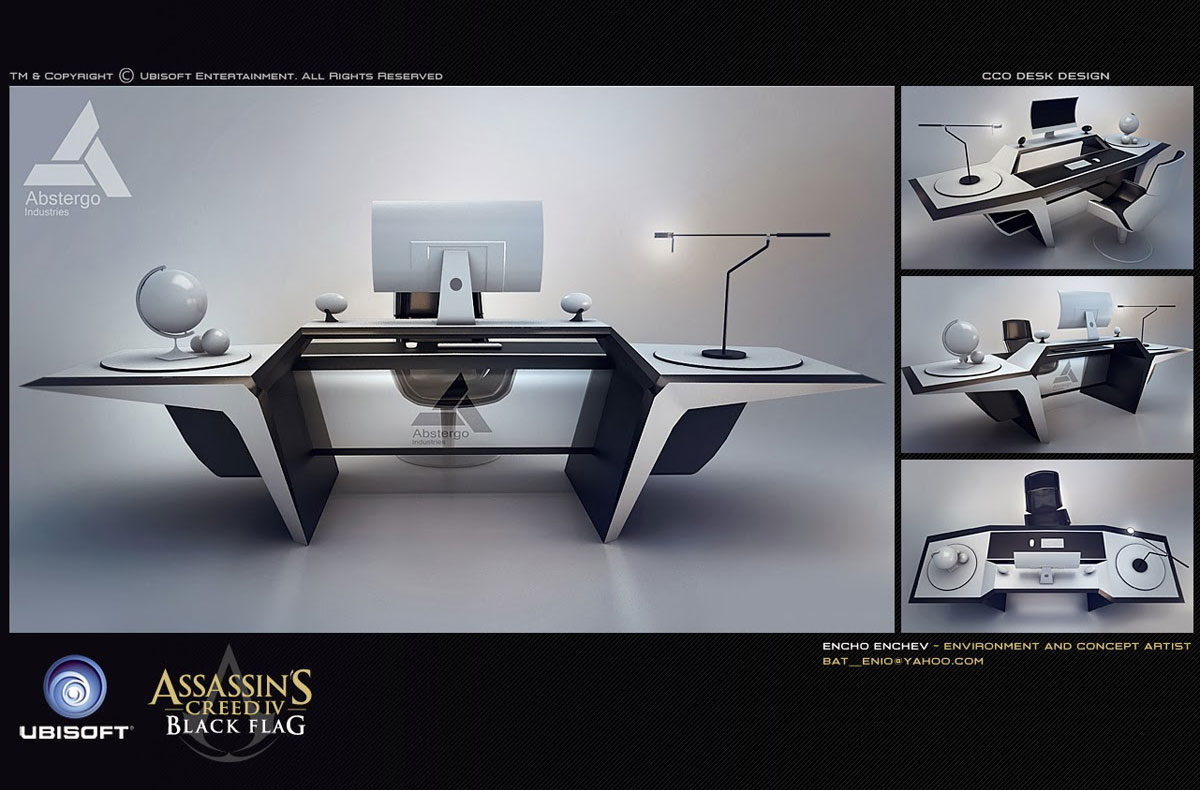 Desk Design Art from Assassin's Creed IV: Black Flag